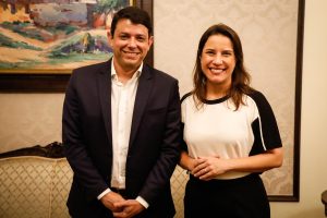 Bruno Costa, Diretor-Presidente da Copergás e Raquel Lyra, Governadora de Pernambuco